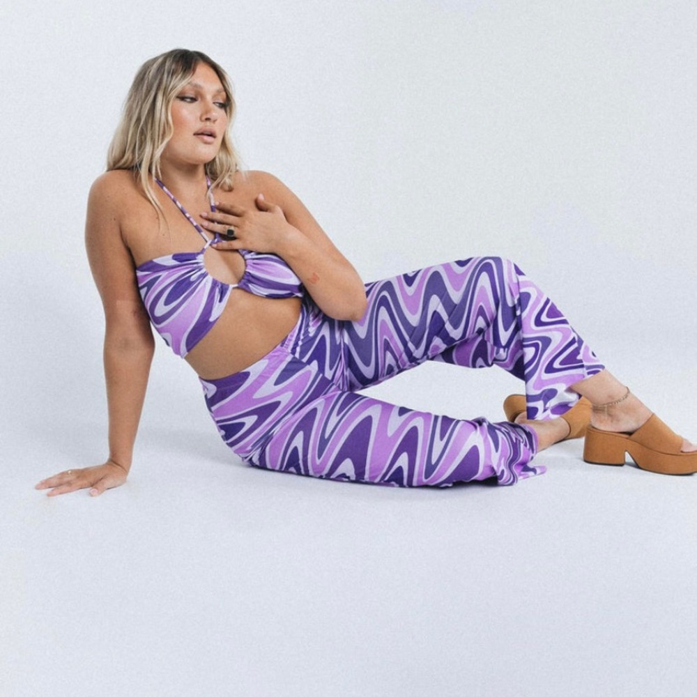 Princess Polly Latiana set purple swirl